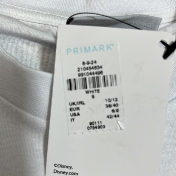 Girls Mickey Mouse Comic Strip Short Sleeve Crop Top Multi Color SZ S - Picture 5 of 15